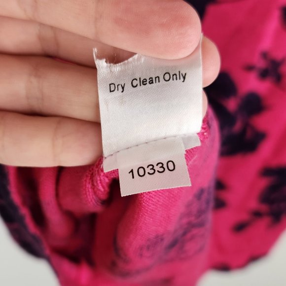 Garnet Hill 100% Merino Wool Lightweight Floral Button Front Cardigan M Flawed - Picture 5 of 9